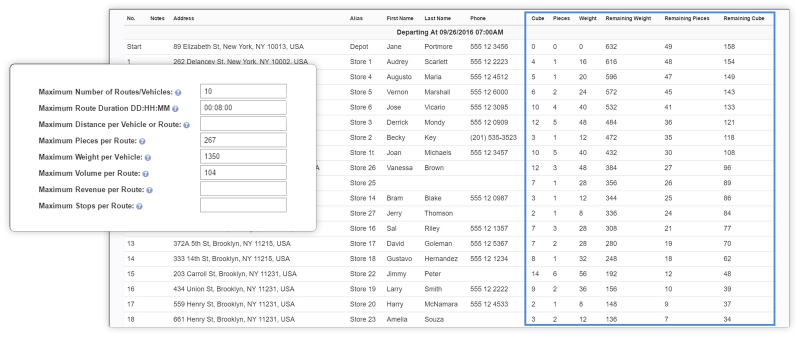 Route planning with different loads is a breeze with Route4Me